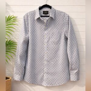 🩵👉Gibson Trading Co Button-Up Shirt Large | Blue Print Long Sleeve Casual